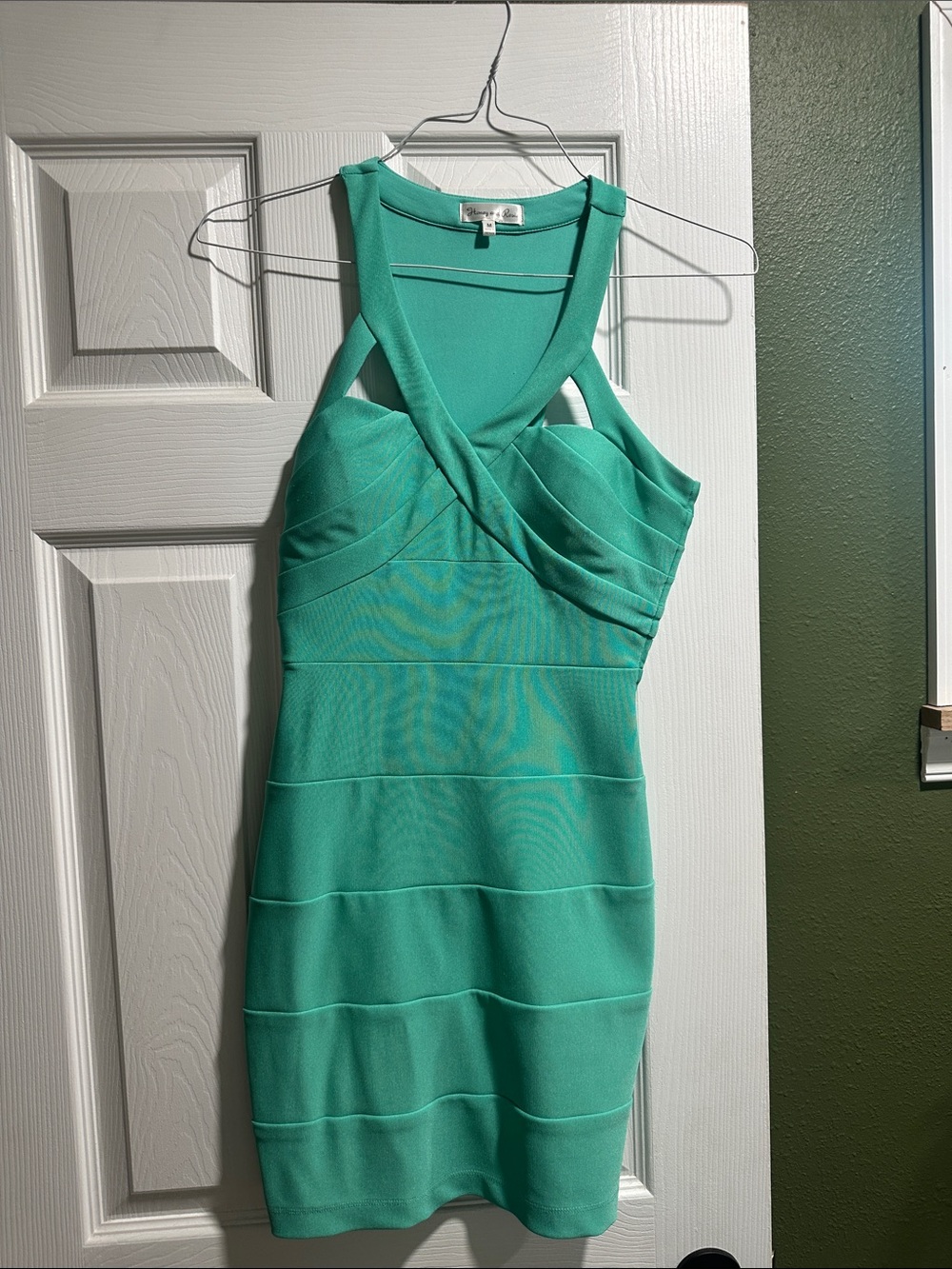 Honey and Rosie Teal Mini Dress